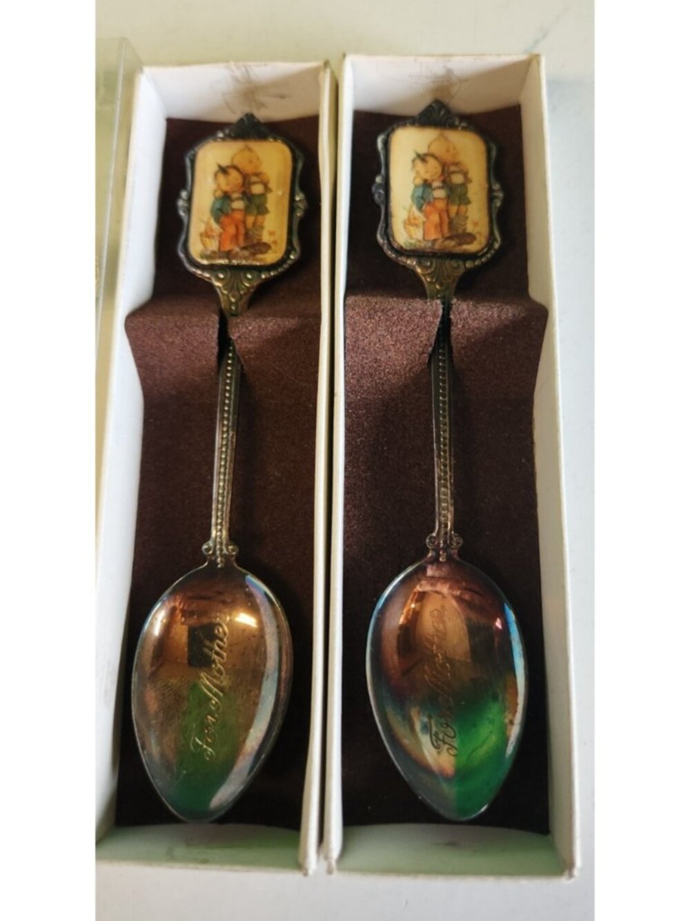 Vintage Hummel Spoon “Mother's Day" 1985 ARS Limited Edition Sterling Silver (2)